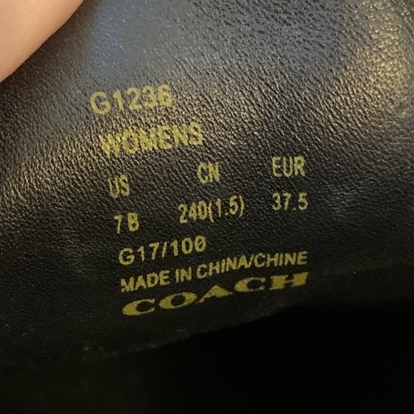 COACH Gunmetal Tea Rose Metallic Low Top Sneakers - Picture 11 of 11